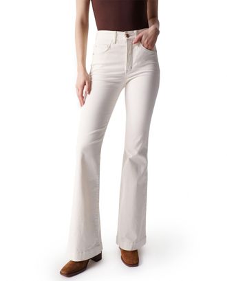 Salsa Secret Push in Glamor Flare Twill Jeans White