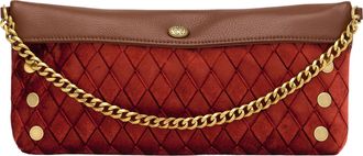 Hammitt Hammitt Invitation Clutch Monarch Velvet Antique Gold