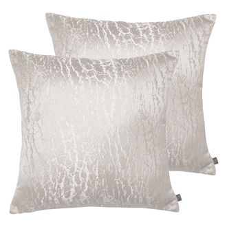 Prestigious Textiles Hamlet Cushions (Twin Pack) - Cream - Size 50 cm x 50 cm