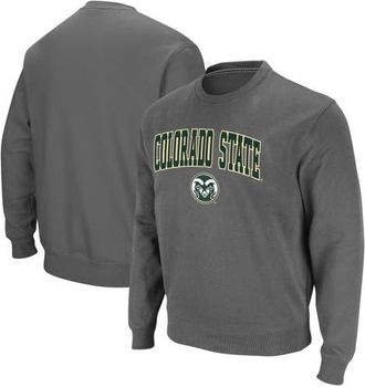 Colosseum Mens Colosseum Charcoal Colorado State Rams Arch & Logo Tackle Twill Pullover Sweatshirt at Nordstrom, Size Xx-Large