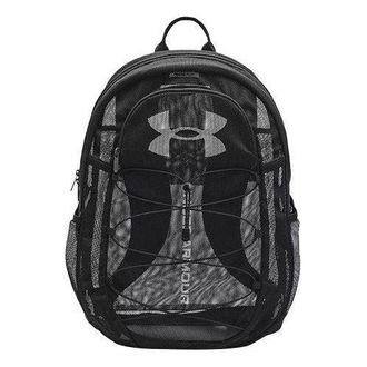 Under Armour Hustle Mesh Backpack Black Grey 1372288-001