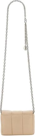 Stand Studio Quilted Chain Strap Cross-Body Bag - Dames - Schoudertassen - Beige - ONE Size - Leer - Tassen