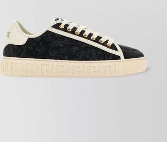 Versace embroidered fabric sneakers