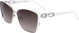 Guess Brown Butterfly Ladies Sunglasses GF00037 32E 57
