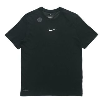 Nike Dri-fit Training Athleisure Casual Sports Round Neck Short Sleeve Black DM3121-010