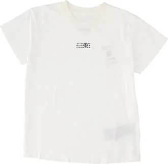 Maison Margiela White Relaxed-Fit Round Neck Cotton T-Shirt