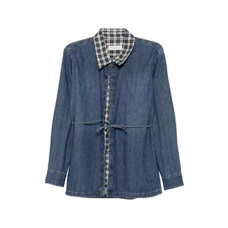 Dries Van Noten Cavynne Den Tie-fastening Denim Jacket