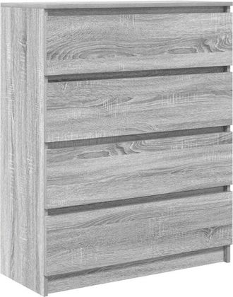 vidaXL Sideboard Grey Sonoma 80x35x99 cm Engineered Wood Vidaxl