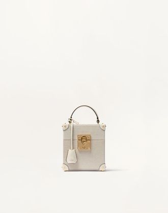 Valentino Garavani Astuccio Per 3 Profumi 30 Ml Valentino Garavani In Canvas, Pelle Di Vitello E Borchie In Metallo Donna NATURALE/AVORIO UNI