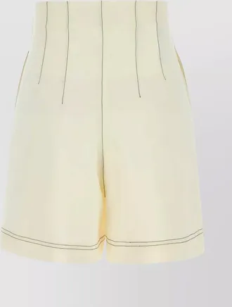 Alberta Ferretti ivory shorts