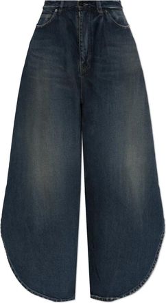 Balenciaga Wide-leg Jeans - Dames - Loose Fit Jeans - Blauw - 2XS - Denim - Jeans