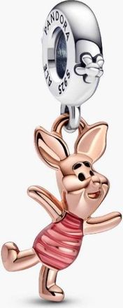 Pandora Disney Piglet Sterling Silver And 14K Rose Gold-Plated Dangle
