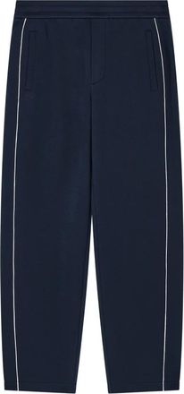 Emporio Armani Double-jersey broek met bies - Heren - Sweatpants - Blauw - L - Broeken