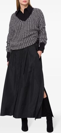 Alberta Ferretti Alberta Ferretti Womens Black Oversized Viscose Sweater - Size EU 42 (Womens)