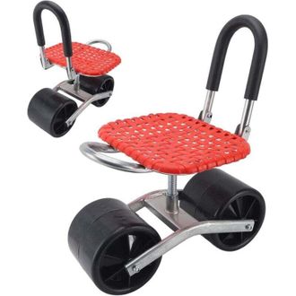 Elle Taburete De Jard&iacute;n Con Ruedas Trywise, Taburete De Jardiner&iacute;a Para Plantar, Silla De Jard&iacute;n Ajustable Para Uso Exterior, Patio Y Jard&iacute;n, Ayuda Para La