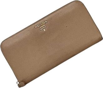 Prada Pre-owned Vintage Metalen Portemonnee - Dames - Vintage Accessoires - Beige - ONE Size - Vintage