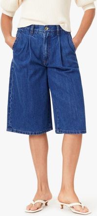 Habitual Campbell Pleated Bermuda Denim Shorts in Cornflower Blue at Nordstrom, Size 24