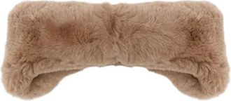 Yves Salomon Rex Konijnenbont Bandeau - Dames - Accessoires - Bruin - ONE Size - Polyester - Accessoires