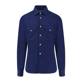 Kiton Denim Shirts, male, Blue, Size: M Ciro Paone Denim Shirt