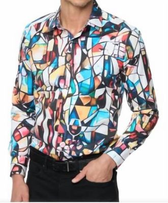 Robert Graham Mosaic Mixer Shirt In Multi