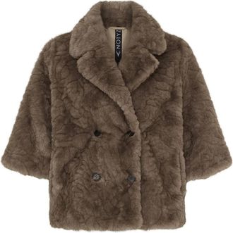 Notyz Korte nepbontjas - Dames - Jassen - Beige - S - Nepbont - Jassen