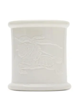 Burberry equestrian knight-design wildflower meadow candle - unisex - Wax/Bone China - One Size - White