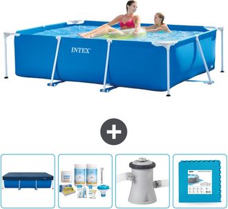Intex Piscina Con Estructura Rectangular - 220x150x60 Cm - 7-piezas Scb2