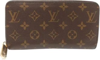 Louis Vuitton Pre-owned Vintage Lange Portemonnee (bi-fold) - Dames - Vintage Accessoires - Bruin - ONE Size - Vintage