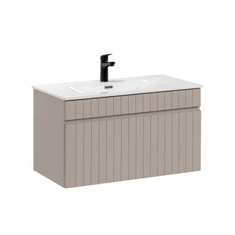 Petits Meubles Mueble lavabo encastrado 80 cm estratificado 80cm