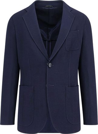 Giorgio Armani Virgin Wool And Viscose Blazer-Uomo