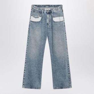 Maison Margiela Blaue Jeans von Maison Margiela mit kontrastierenden Taschen