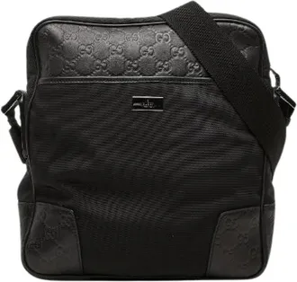 Gucci unisex, Pre-owned, Zwart, Maat: ONE Size Nylon