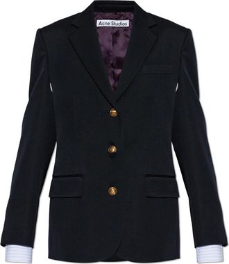 Acne Studios Americana de lana con dise&ntilde;o a capas - Jackets - Mujer - Azul - M