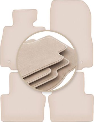 OEM Alfombrillas Premium Beige Para: Mazda 2 Iii Hatchback 2015