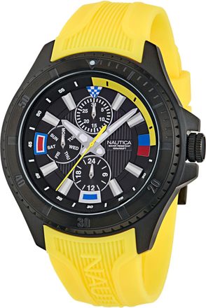 Nautica Mens Nct Leeway Multi-Function Silicone Watch