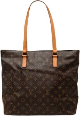 Louis Vuitton Pre-owned Cabas Mezzo - Dames - Vintage Shopper - Bruin - ONE Size - Leer - Vintage