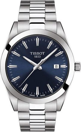 Tissot Gentleman Blue Dial Mens Watch Stainless Steel - One Size
