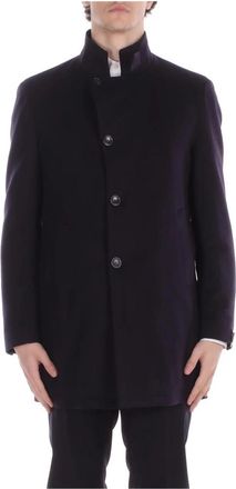 Tagliatore Gordon Coat - Heren - Mantel - Blauw - M - Katoen - Jassen