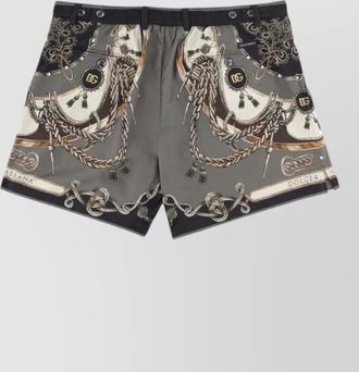 Dolce & Gabbana swimwear print belt loops side pockets