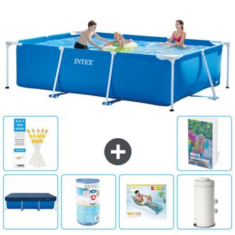 Intex Piscina Con Estructura Rectangular - 300x200x75 Cm - 7-piezas S113