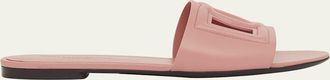 Dolce & Gabbana Cutout DG Flat Slide Sandals