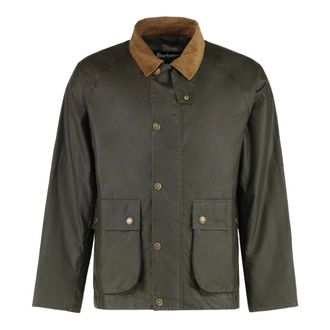 Barbour Light Jackets, male, Green, Size: XL Modern Bedale Waxed Jacket