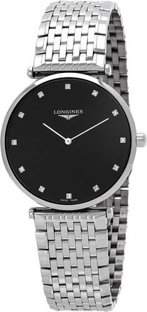 Longines La Grande Classique De Longines Quartz Diamond Black Dial Unisex Watch L4.866.4.58.6