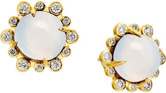 Syna Aura Petite Studs in Moon Quartz at Nordstrom, Size Small