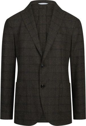 Boglioli Enkelrijig Jas van Wolmix - Heren - Blazers - Bruin - 3XL - Wol - Jassen