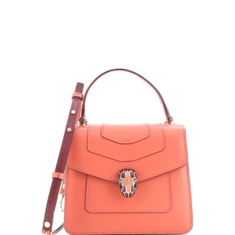 Bulgari Serpenti Forever Top Handle Bag Leather Small