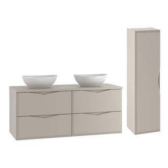 Petits Meubles Set de muebles con lavabo y columna estratificado 120.6cm
