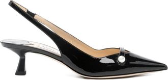 Jimmy Choo London Black Patent Leather Pumps