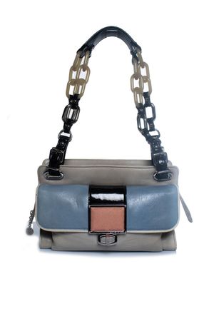 Balenciaga Pre-owned Womens stingray cherche chain shoulder bag - Grey Leather - One Size