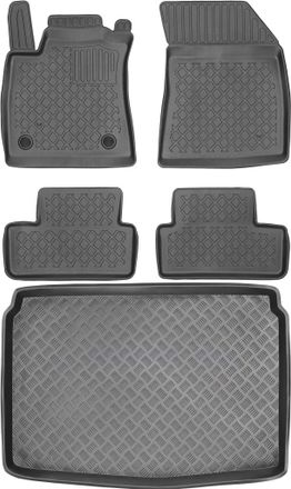OEM Renault Megane Iv Hatchback De 2015 (juego) - Alfombrillas Para Coche + Alfombrilla Para Maletero